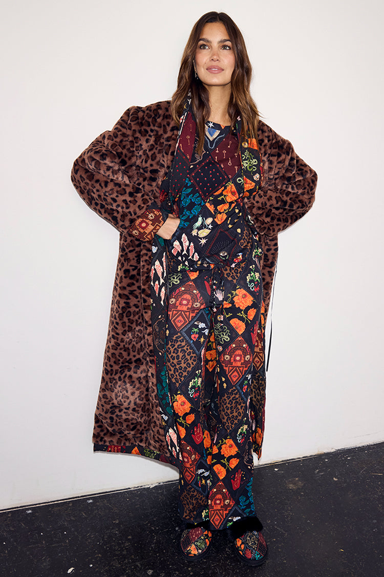 Night Garden Quilted Robe