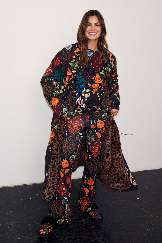 Night Garden Quilted Robe