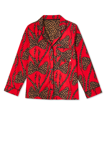 Red Bow Cotton Button Through Pyjamas