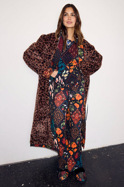 Night Garden Quilted Robe