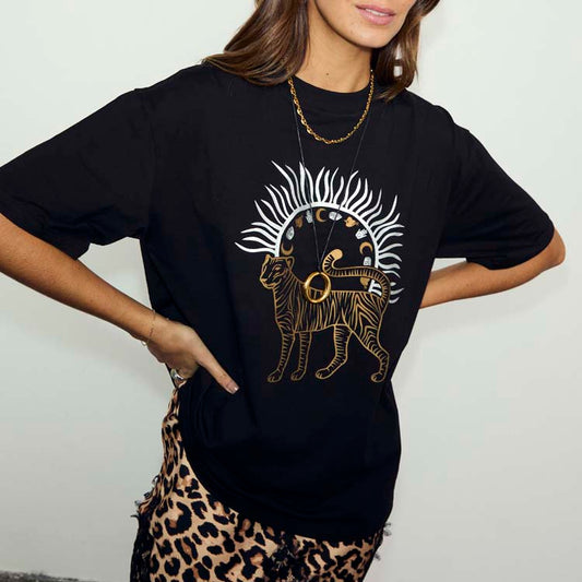 Black Tiger Sun T-Shirt